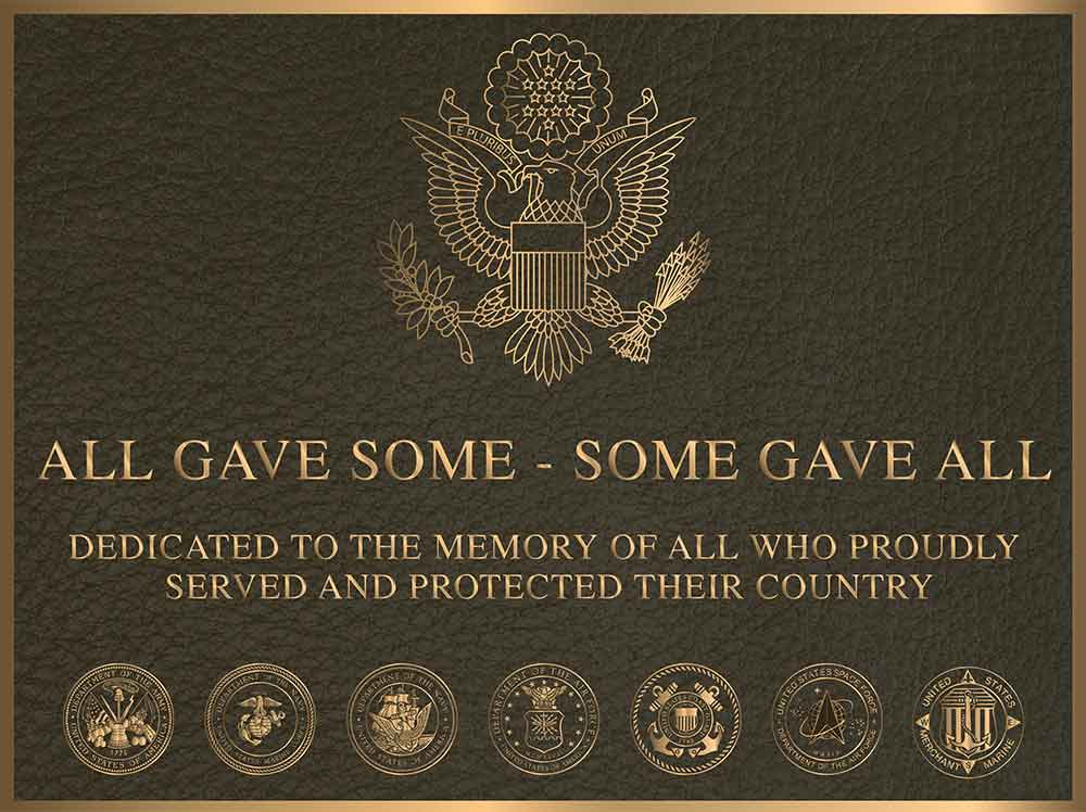 Bronze Memorial Plaques, cast Bronze Memorial Plaques, military memorial plaque with color photo, bronze military plaques, military photo Bronze Memorial Plaques