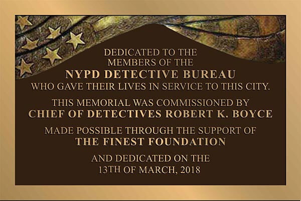 Bronze Memorial Plaques, cast Bronze Memorial Plaques, police plaque, end of watch Bronze Memorial Plaques, bronze police memorial plaque